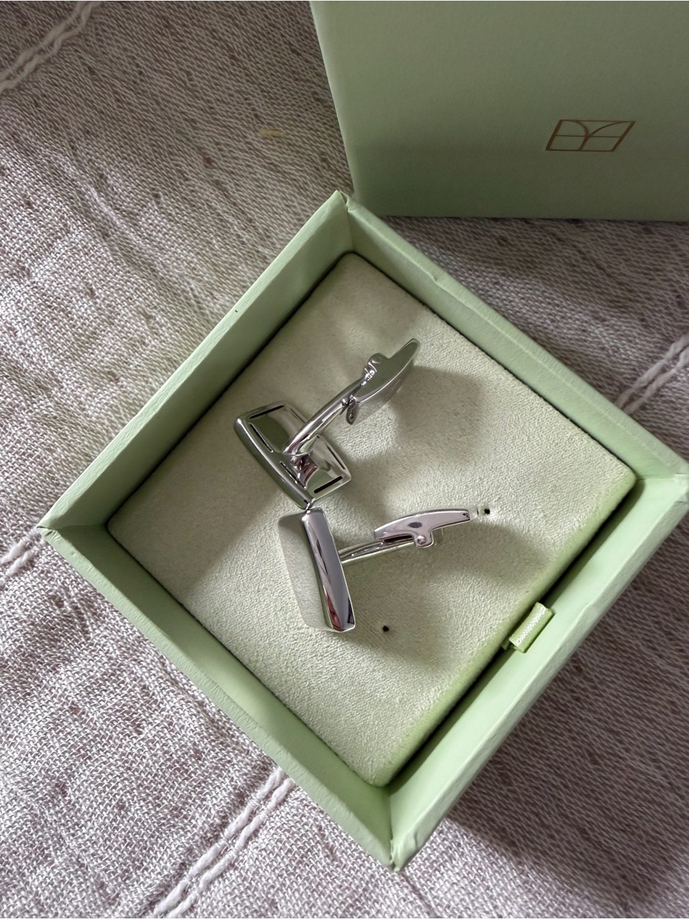 NWT Michael Hill Sterling Silver Rectangular Cufflinks for Men